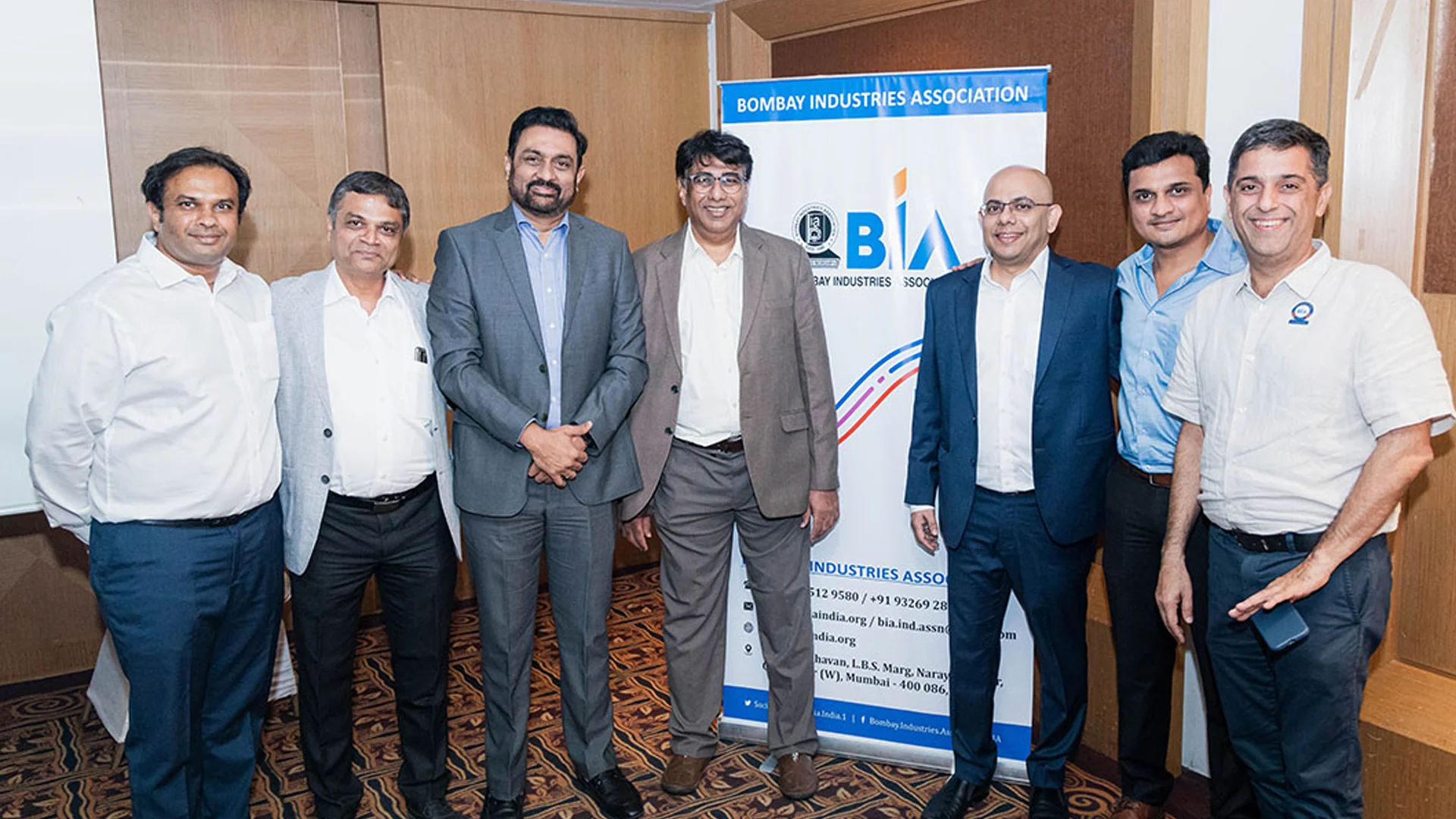 Mr. Nevil Sanghvi with BIA members at How to get 10x Rol in Startups organised by BIA