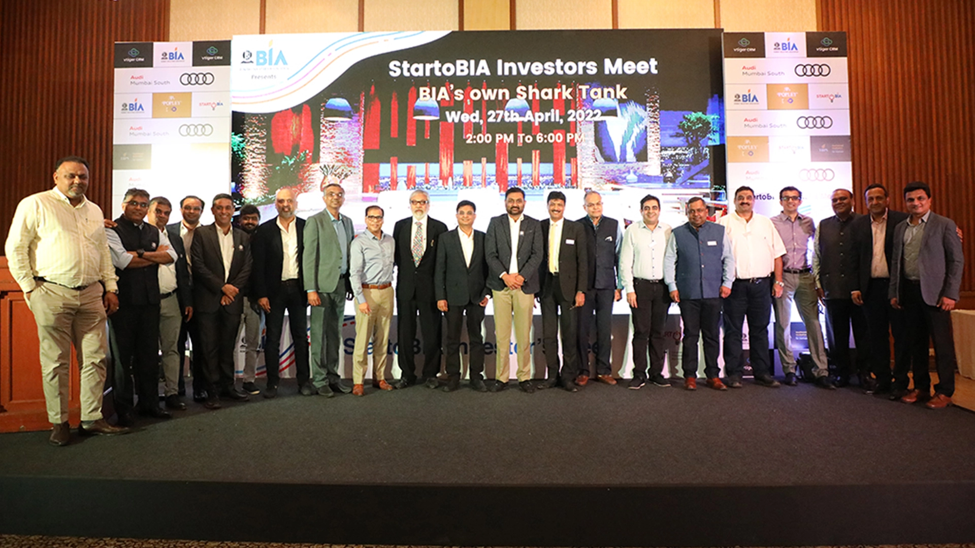 Mr. Nevil Sanghvi withhis investor club members at the startobia organised by bombay industries association BIA